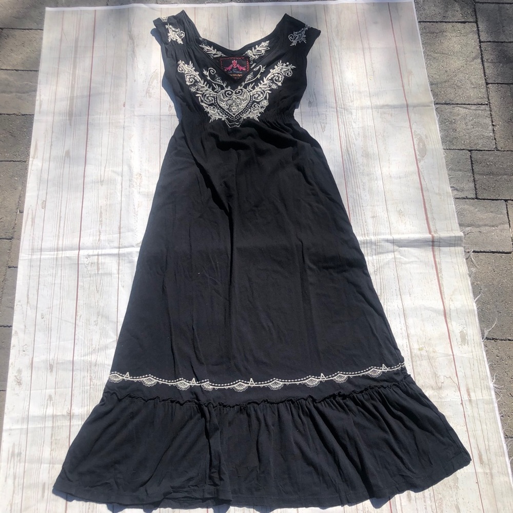 Johnny Was Maxi Embroidered Dress
